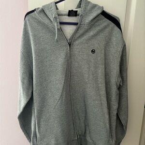 Nautica Men's Gray Zip-Up Hoodie